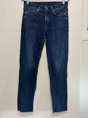 Silver Jeans Dark Indigo Straight-Leg Jeans